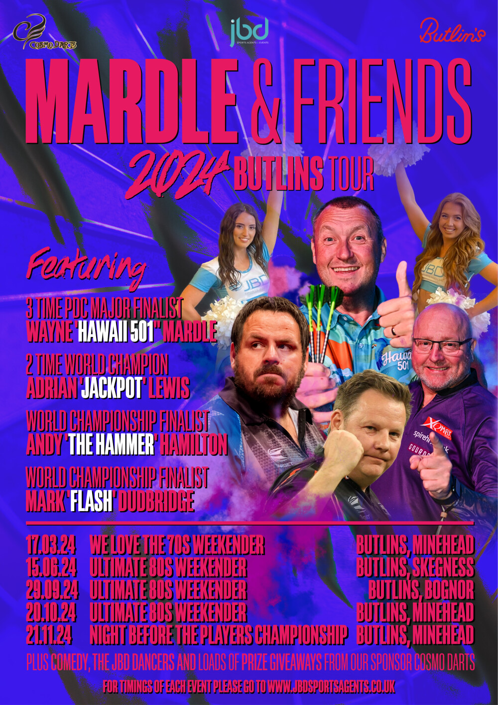 'Night Before The Players Championship' featuring Wayne Mardle, Adrian Lewis, Andy Hamilton & Mark Dudbridge