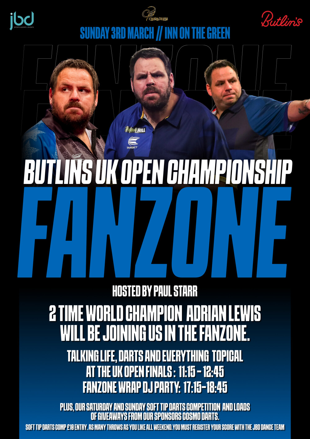 Butlins UK Open Championship Fanzone with Adrian 'Jackpot' Lewis