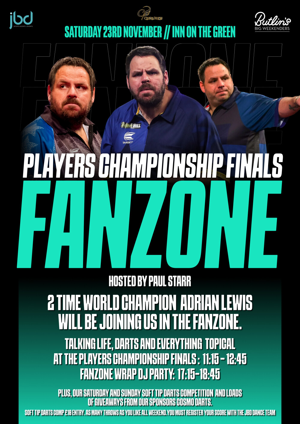 The Players Championship Finals Fanzone with Adrian 'Jackpot' Lewis